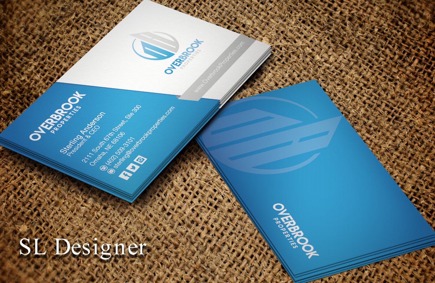 Diseño de Tarjeta de Presentación por SL Designer para Overbrook Properties, LLC | Diseño #18076689