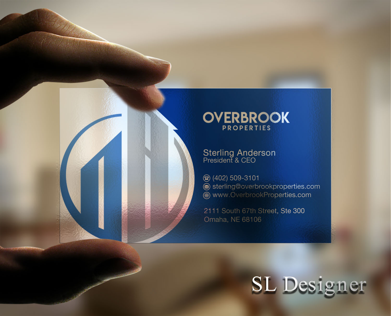 Business Card Design by SL Designer for Overbrook Properties, LLC | Design #18076693