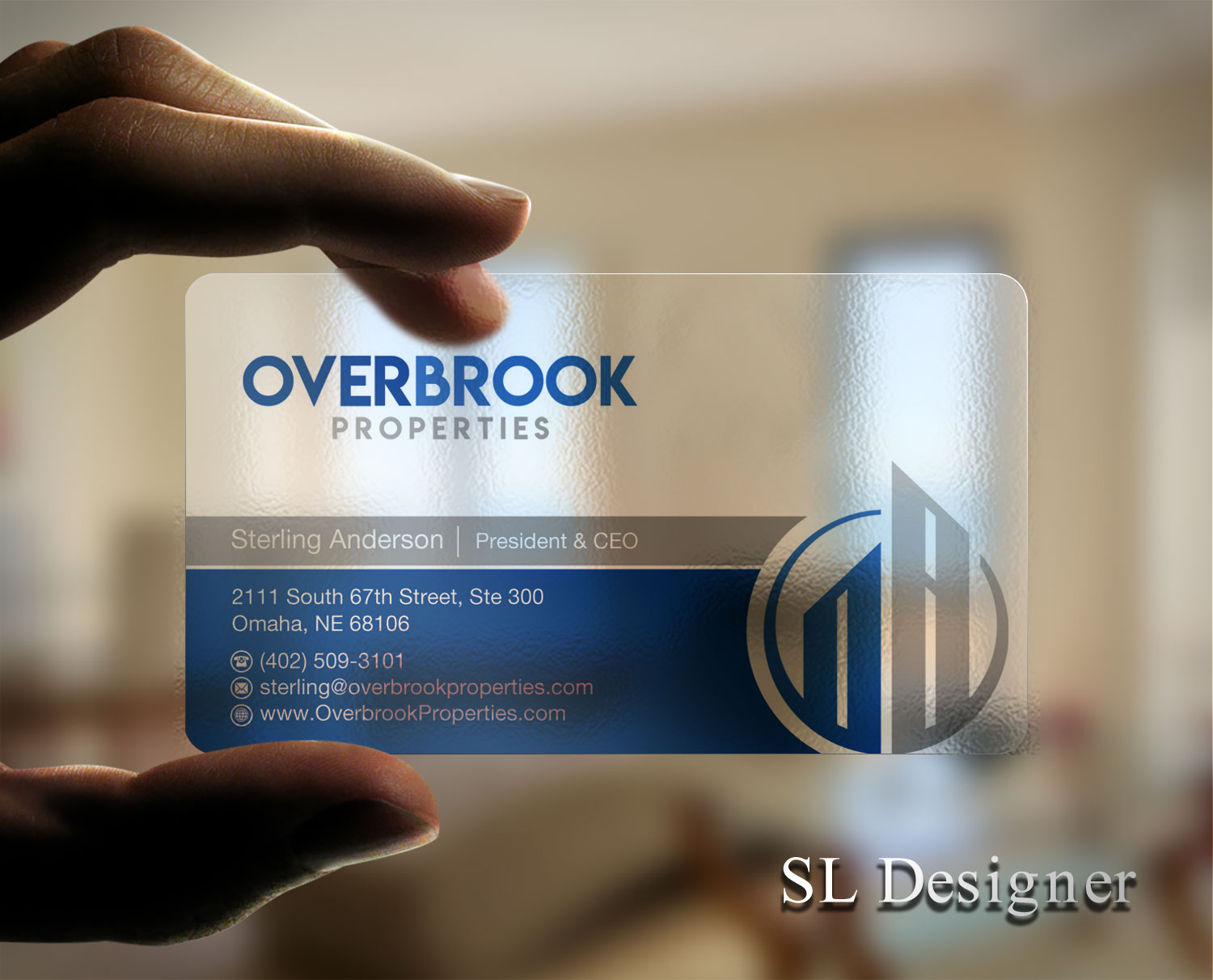Design de Carte de Visite par SL Designer pour Overbrook Properties, LLC | Design #18076715