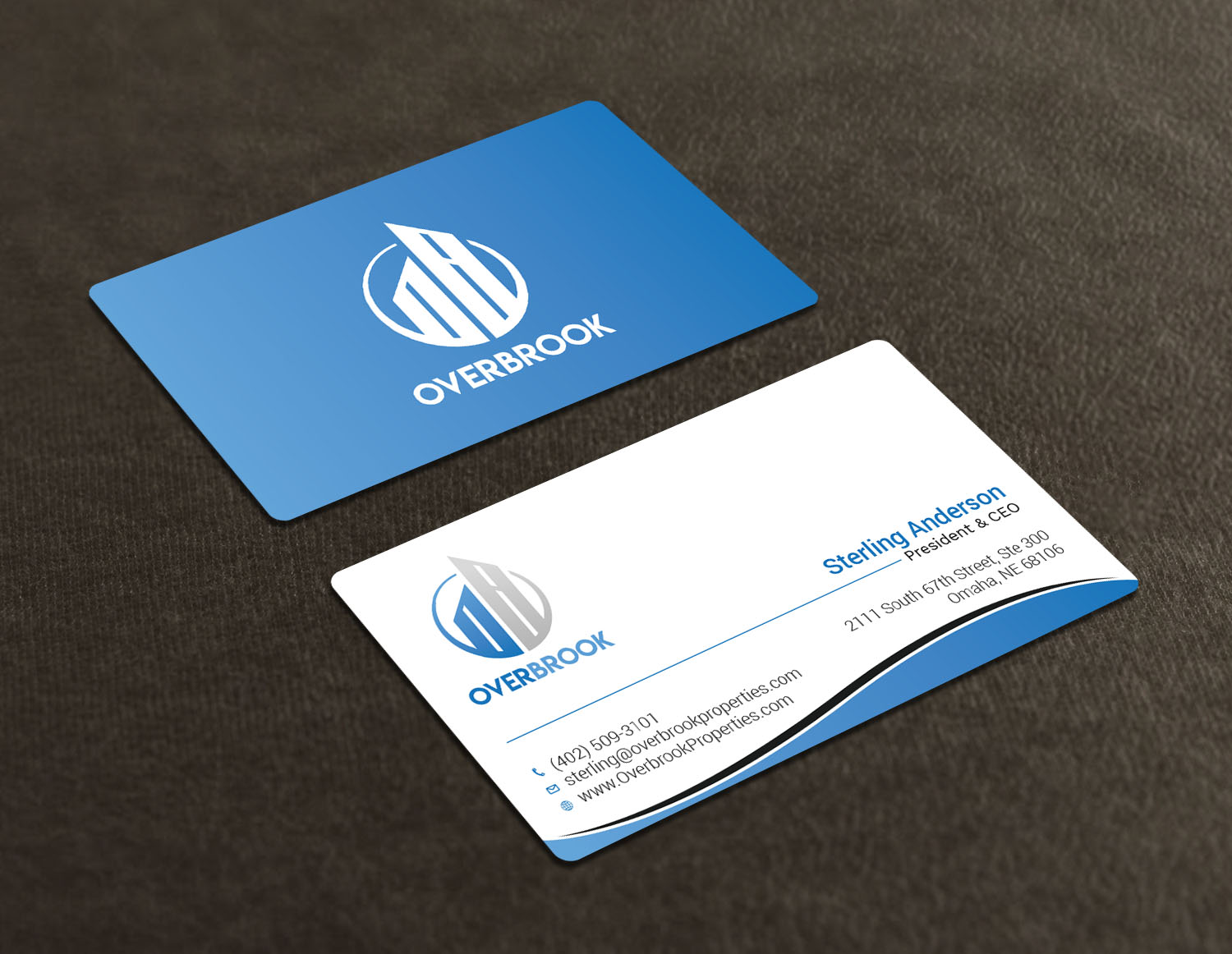 Business Card Design by Tripti Ranjan Gain for Overbrook Properties, LLC | Design #18075307