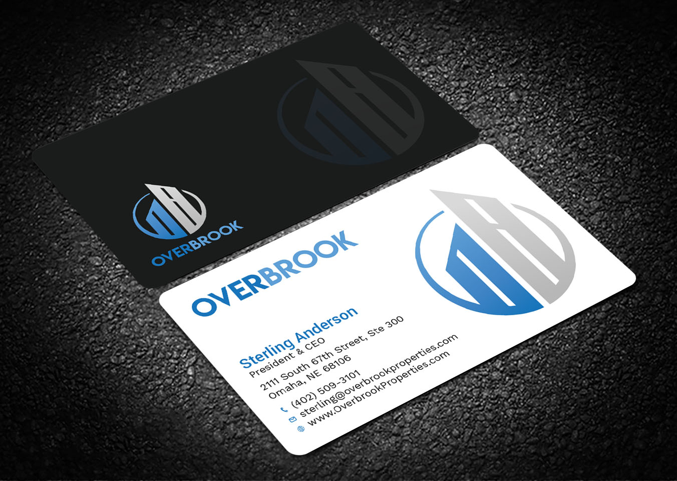 Visitenkarten-Design von Tripti Ranjan Gain für Overbrook Properties, LLC | Design #18078277
