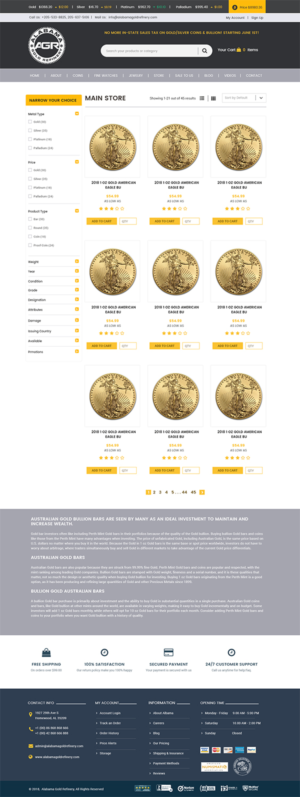 Alabama Gold Website 3 Page Concept | Diseño Web por Expert Designer