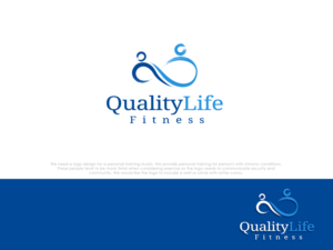 Some version of QualityLife Fitness. However, nothing specific and open to ideas.  | Logo-Design von dharlan