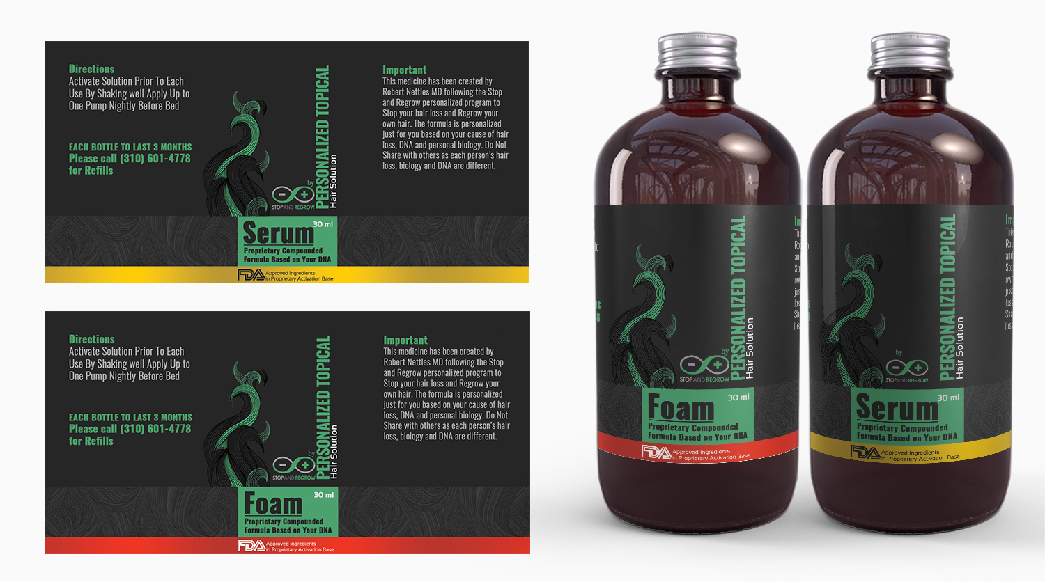 Label Design by SAI DESIGNS for Stop and reGrow | Design #18113168