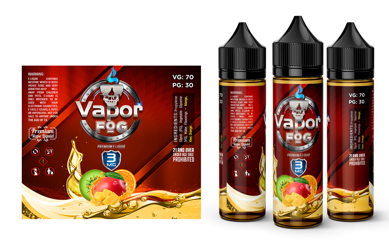 Packaging Design by SAI DESIGNS for Vapor Fog | Design #18067668