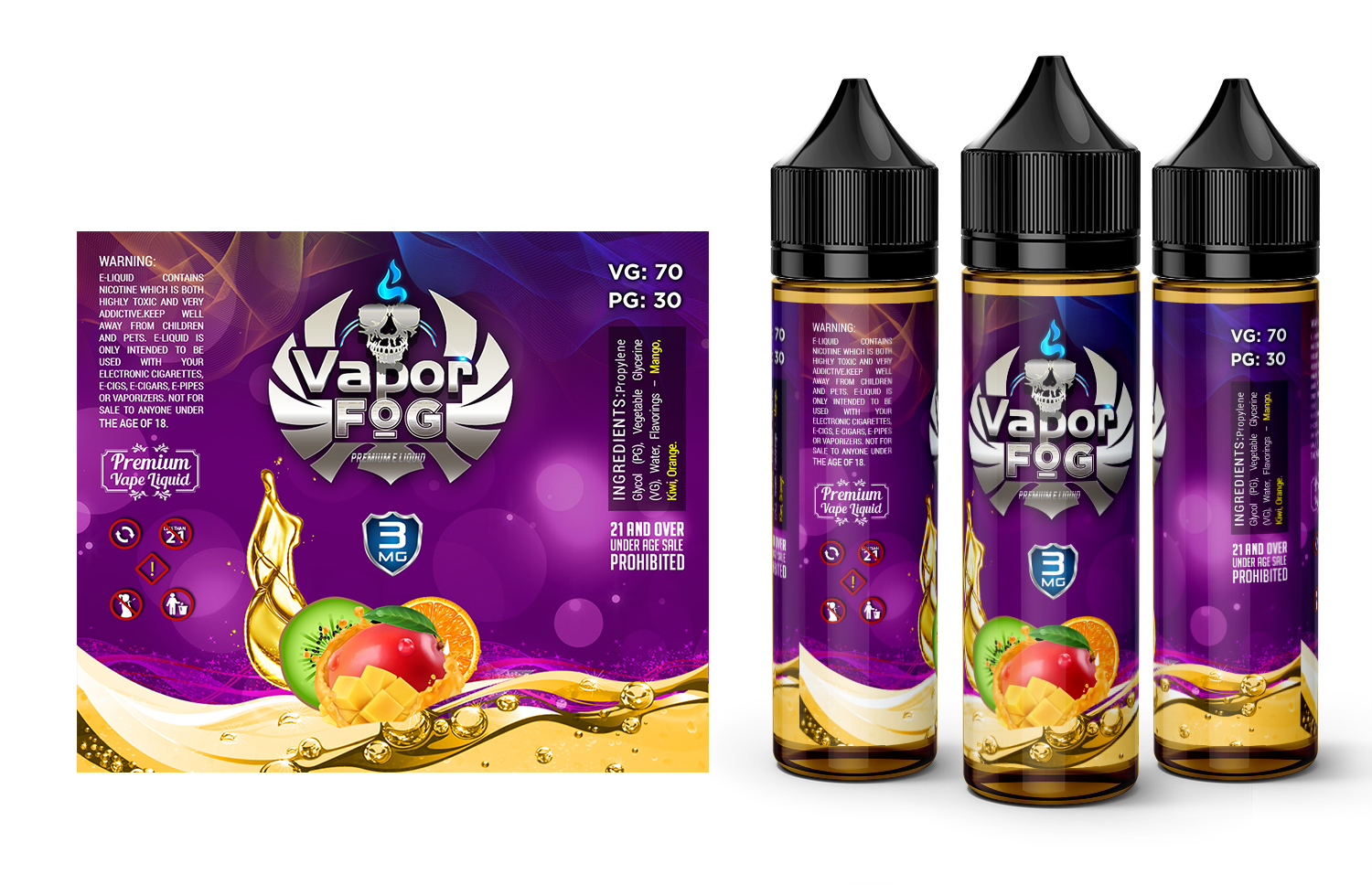 Packaging Design by SAI DESIGNS for Vapor Fog | Design #18072358