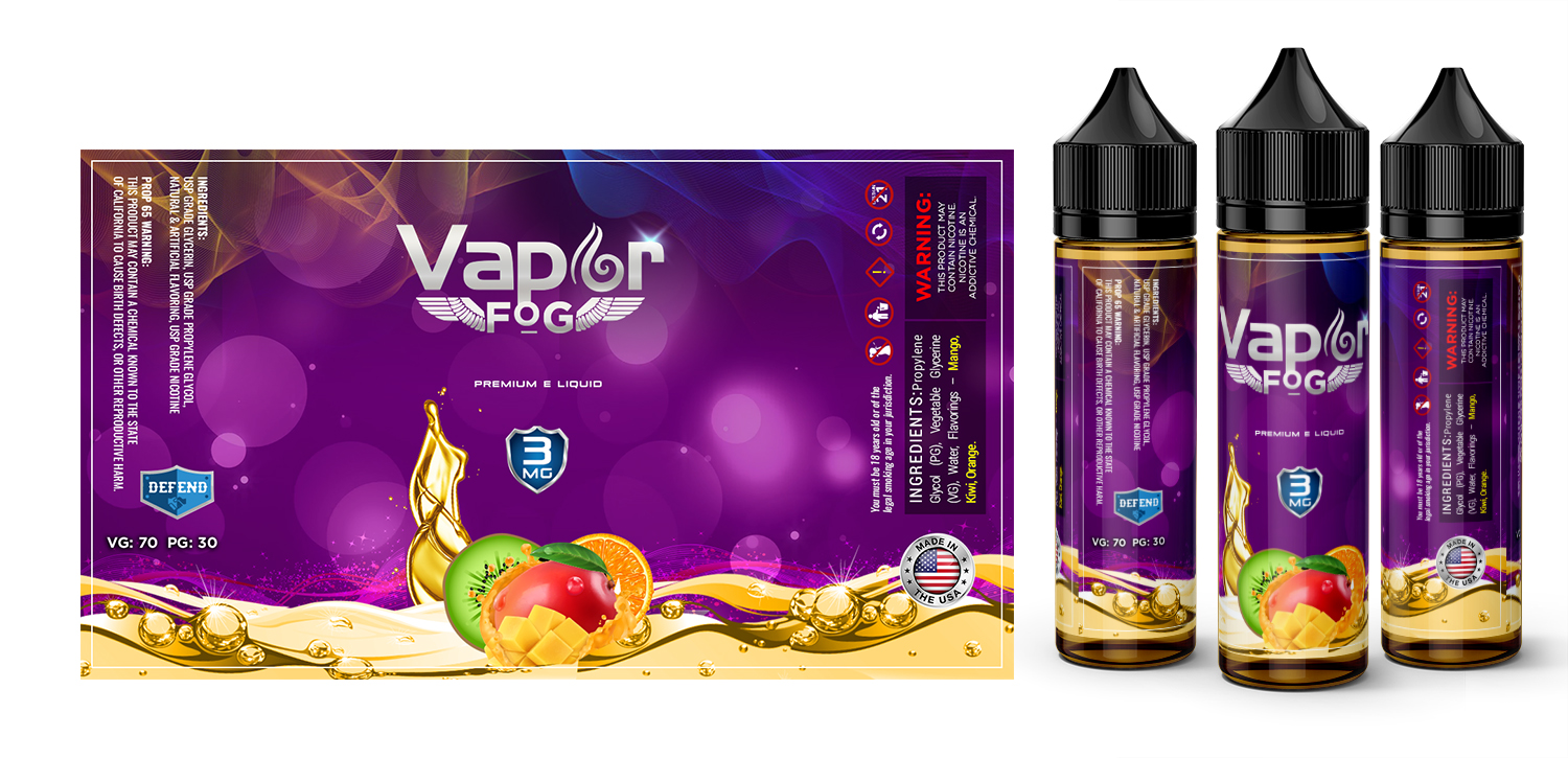 Packaging Design by SAI DESIGNS for Vapor Fog | Design #18076730