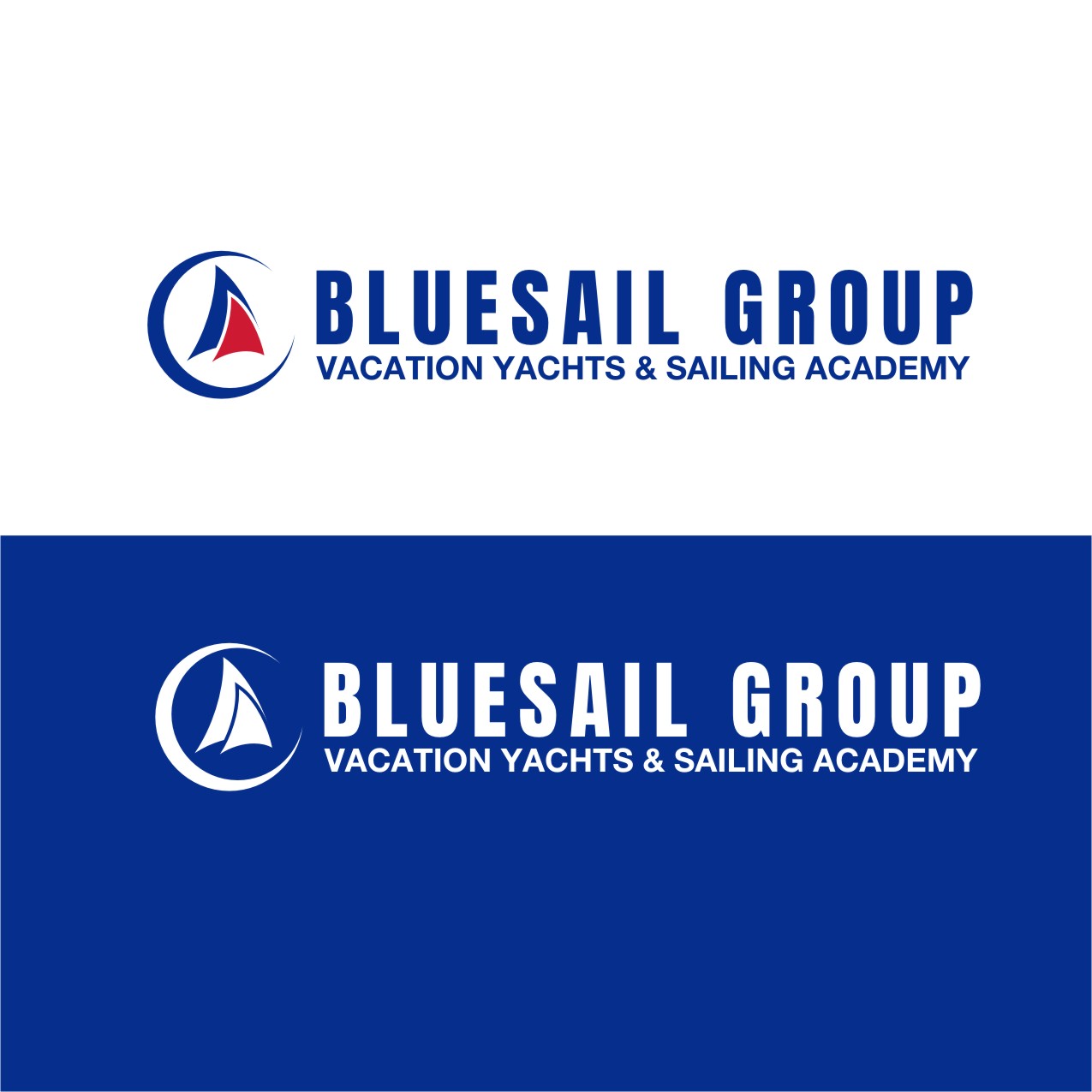 Logo Design by ddnsycrowd for Bluesail Vacation Yachts & Sailing Academy | Design #18327831