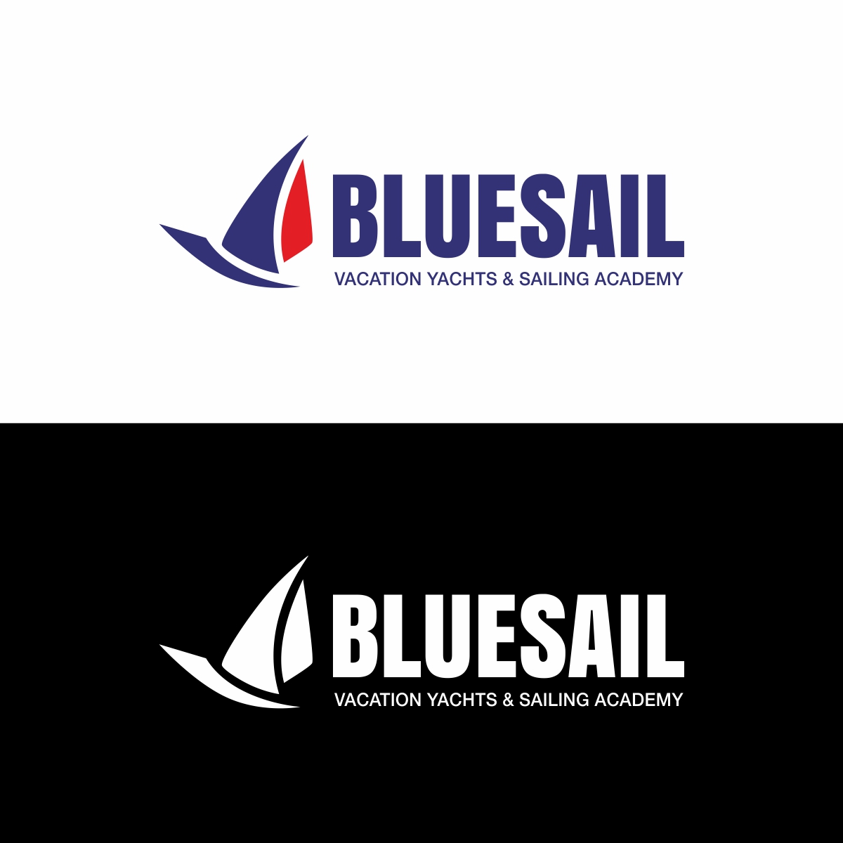 Logo Design by Kreative Fingers for Bluesail Vacation Yachts & Sailing Academy | Design #18335904