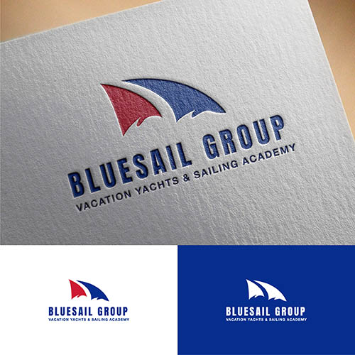 Logo Design by Rizki Prakoso for Bluesail Vacation Yachts & Sailing Academy | Design #18345840