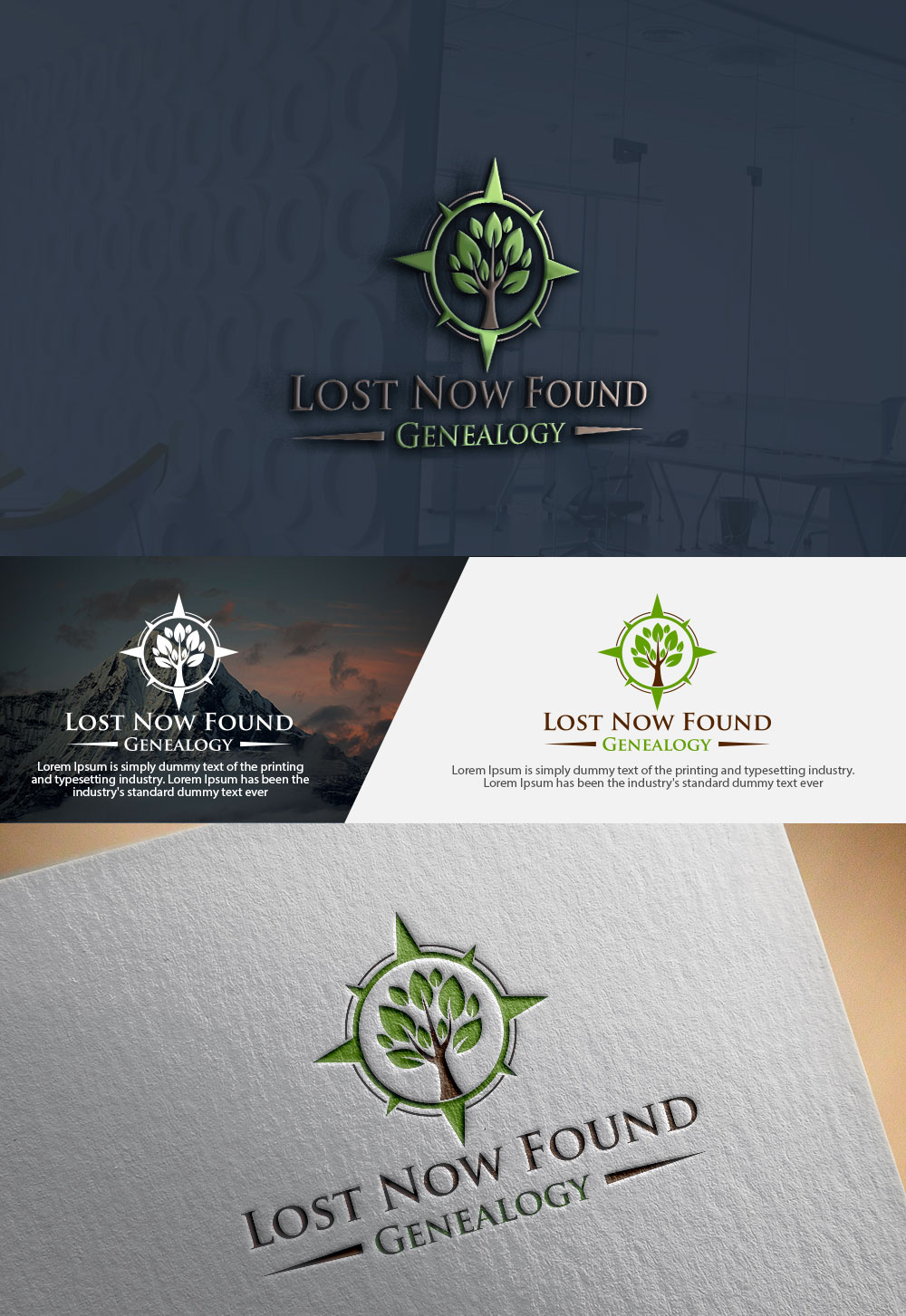 genealogy business cards