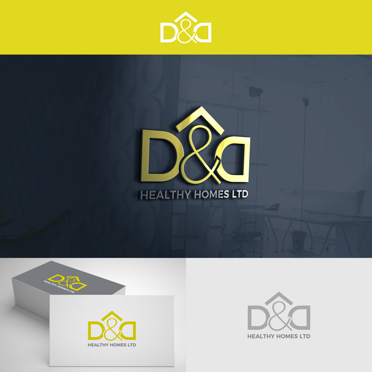 Logo Design by Paperfox Designs for D&D Healthy Homes Ltd. | Design #18162578