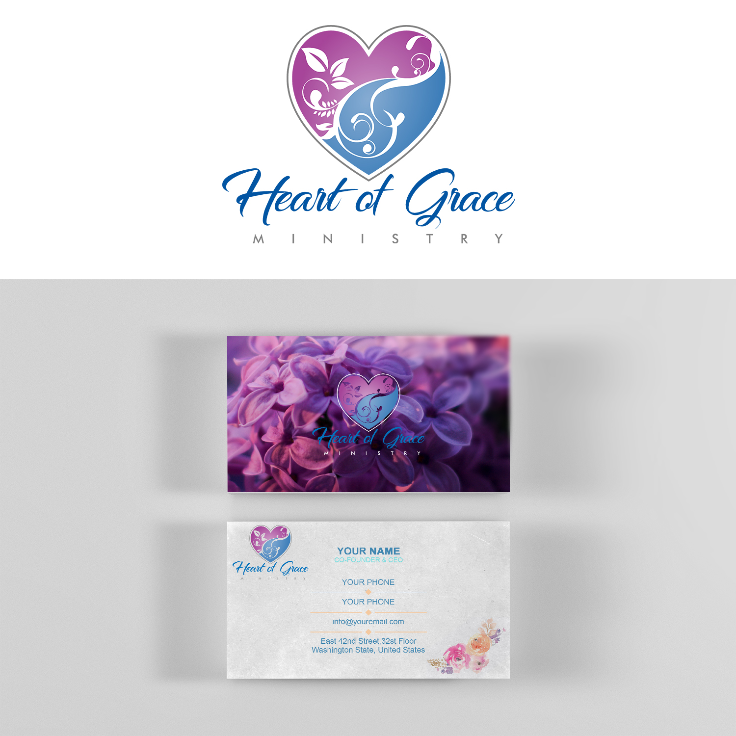 Logo Design by Suwaji Suwaji for Heart of Grace Prayer Ministry | Design #18090308