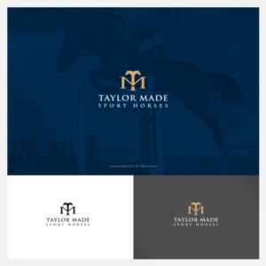 Taylor Made Sport Horses; TM Sport Horses; TMSH | Logo Design by madeli