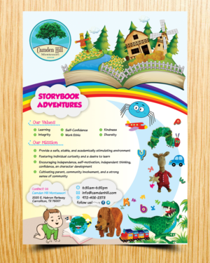 Preschool Summer Theme - Storybook Adventures | Diseño de Flyer por ecorokerz