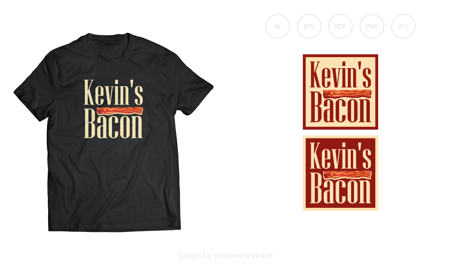 Logo Design by Janith N. for Kevin's Bacon Inc. | Design #18101864