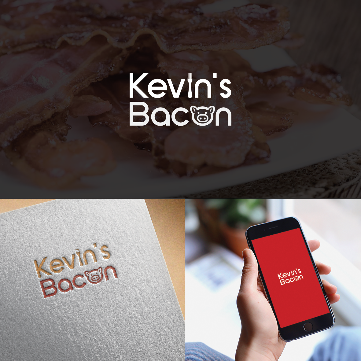 Logo Design by chynthiadewi91 for Kevin's Bacon Inc. | Design #18100756