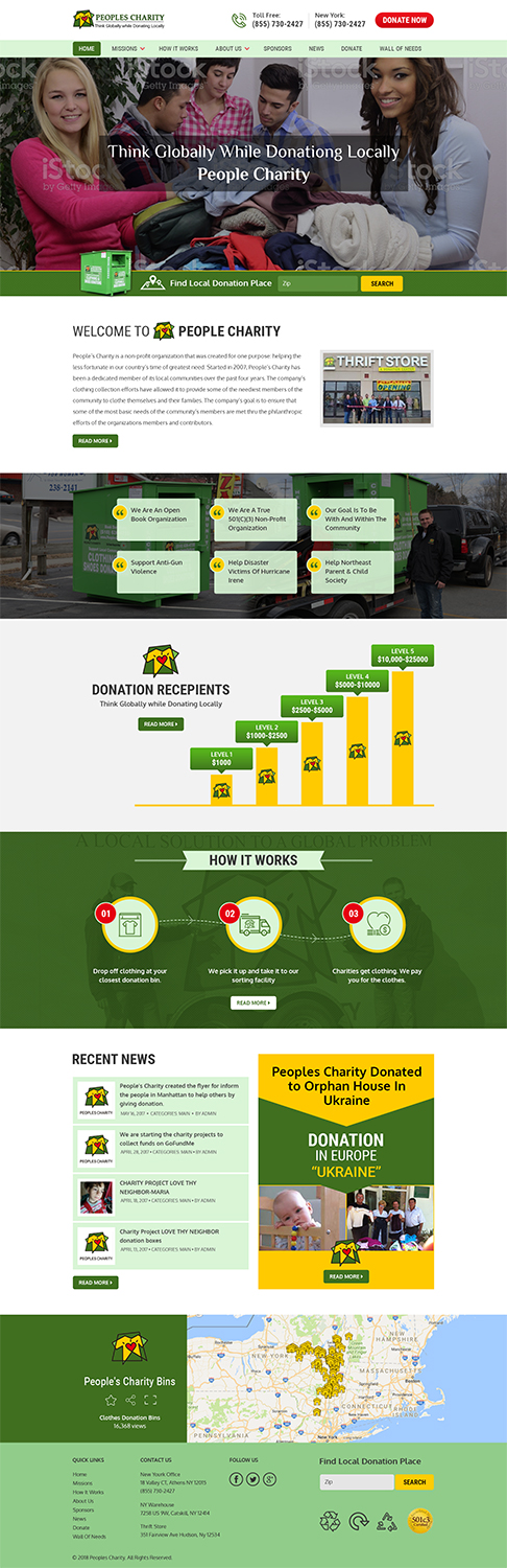 Web-Design von RupalTechno für Peoples Charity | Design #18122702