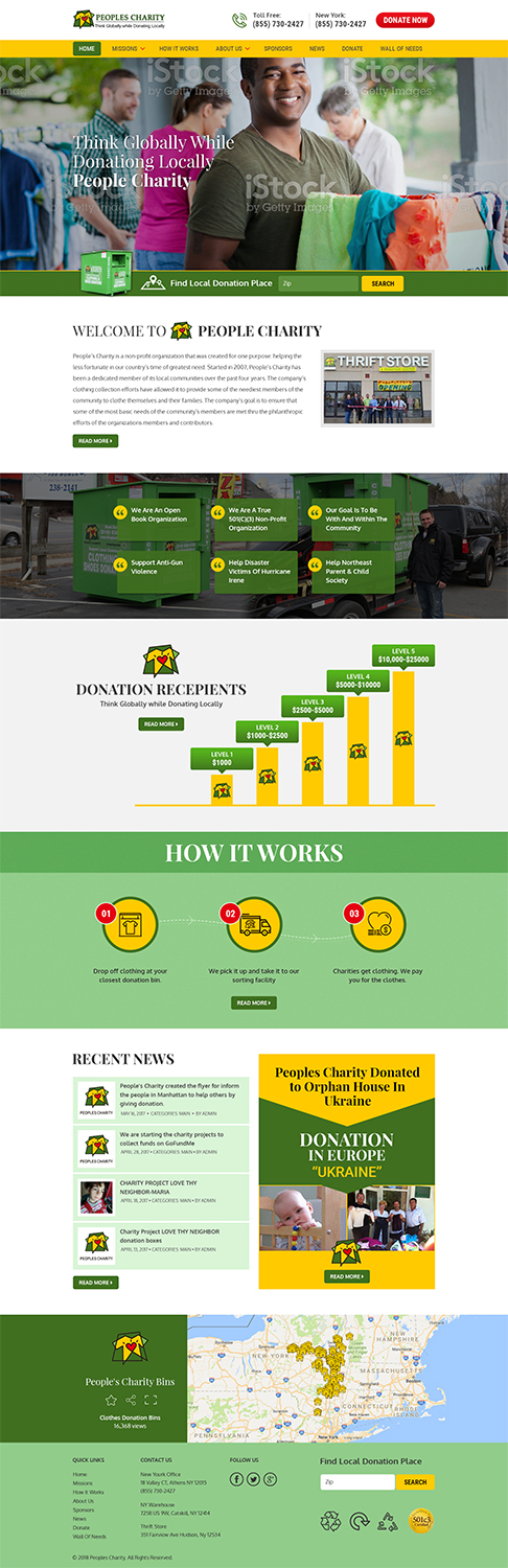 Web Design by RupalTechno for Peoples Charity | Design #18122900