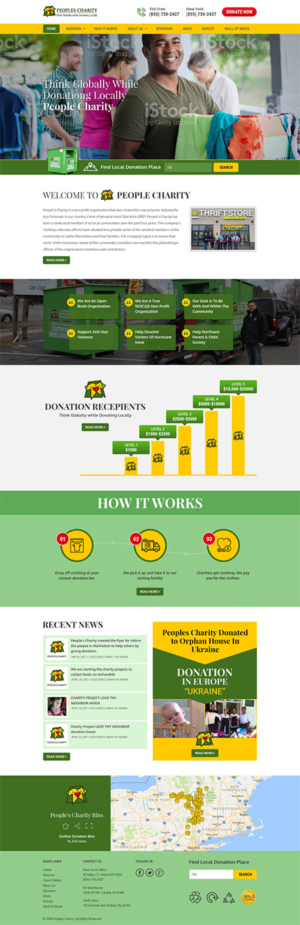 Web Design par RupalTechno pour Peoples Charity | Design : #18122900