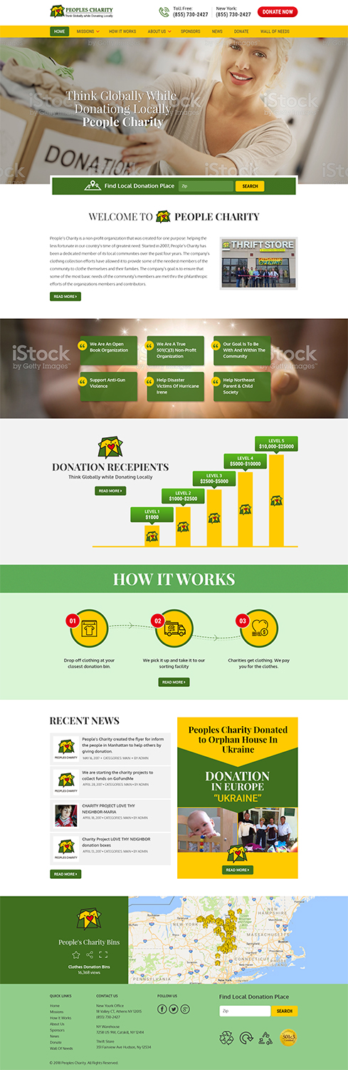 Web Design by RupalTechno for Peoples Charity | Design #18124080