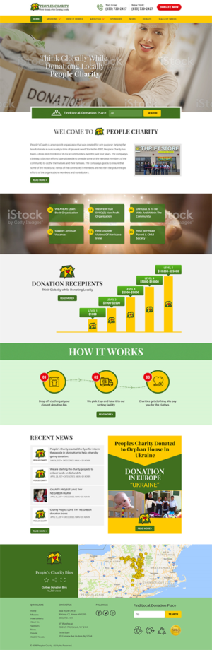 Web Design par RupalTechno pour Peoples Charity | Design : #18124080