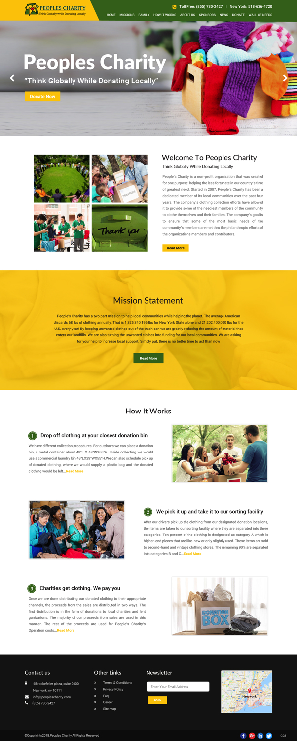 Web Design par pb pour Peoples Charity | Design #18080110