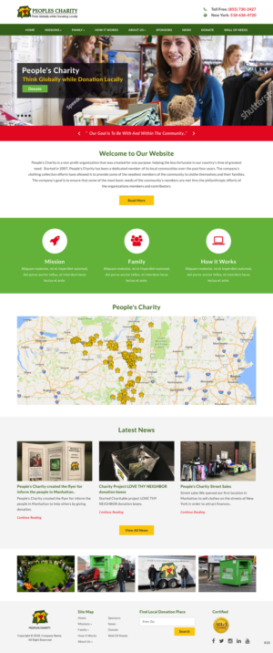 Web Design by pb for Peoples Charity | Design: #18080111