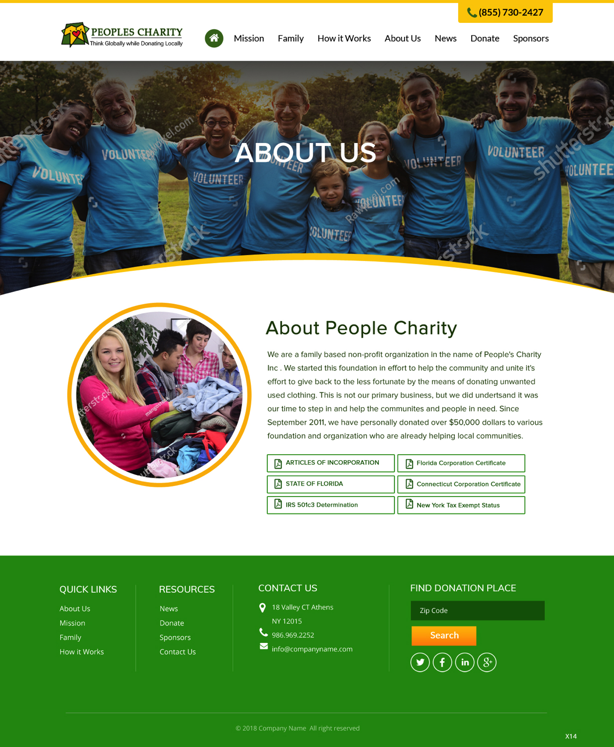 Web Design by pb for Peoples Charity | Design #18234862