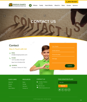 Web Design by pb for Peoples Charity | Design: #18234863