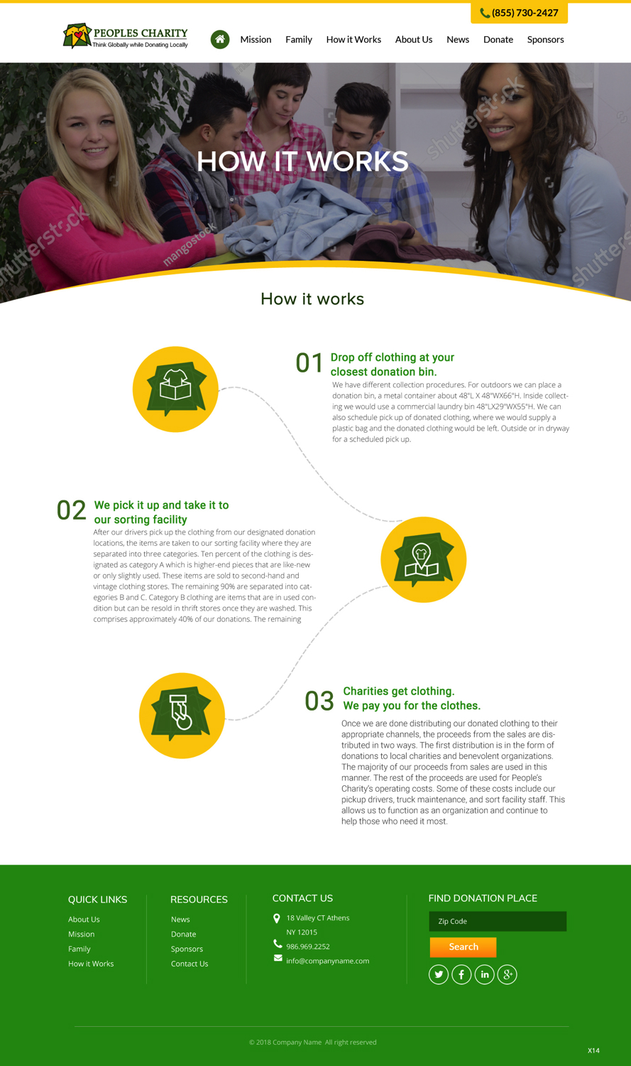 Web Design by pb for Peoples Charity | Design #18246305