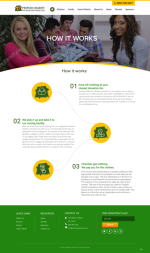 Web Design by pb for Peoples Charity | Design: #18246305