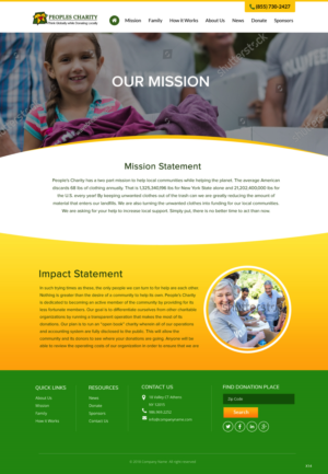 Web Design by pb for Peoples Charity | Design: #18246306