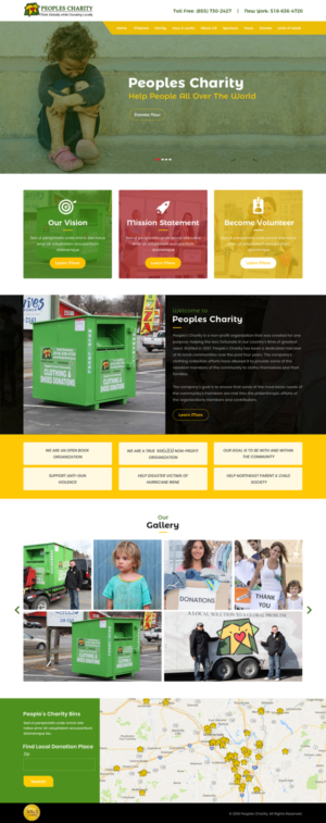 Web Design par Sujit Banerjee pour Peoples Charity | Design : #18103050