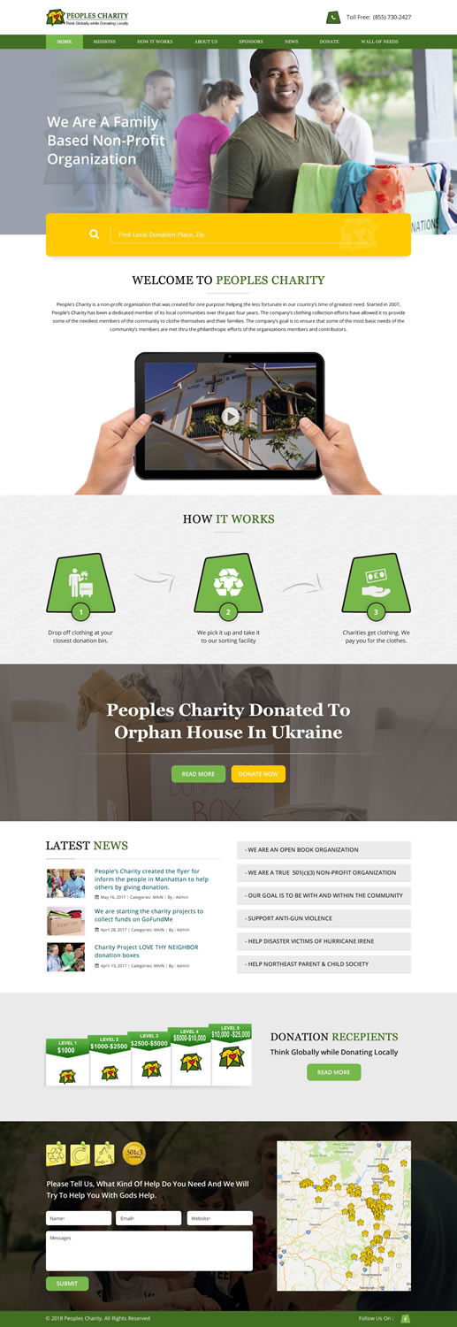 Web-Design von pnfnetworkz für Peoples Charity | Design #18126388