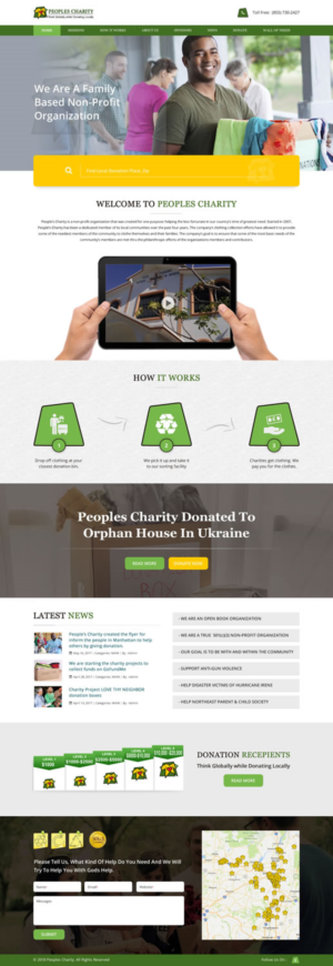 Web Design by pnfnetworkz for Peoples Charity | Design: #18126388