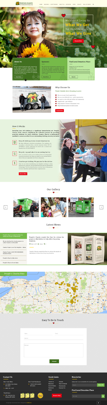 Web Design by Da Miracle for Peoples Charity | Design #18121996
