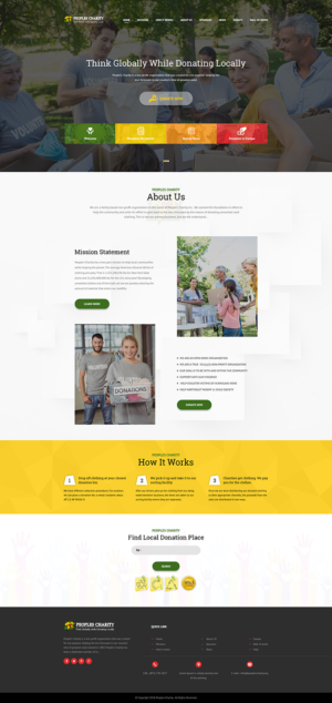 Web Design by PiXthemes for Peoples Charity | Design: #18164519