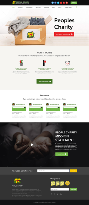 Web Design by PiXthemes for Peoples Charity | Design: #18164548