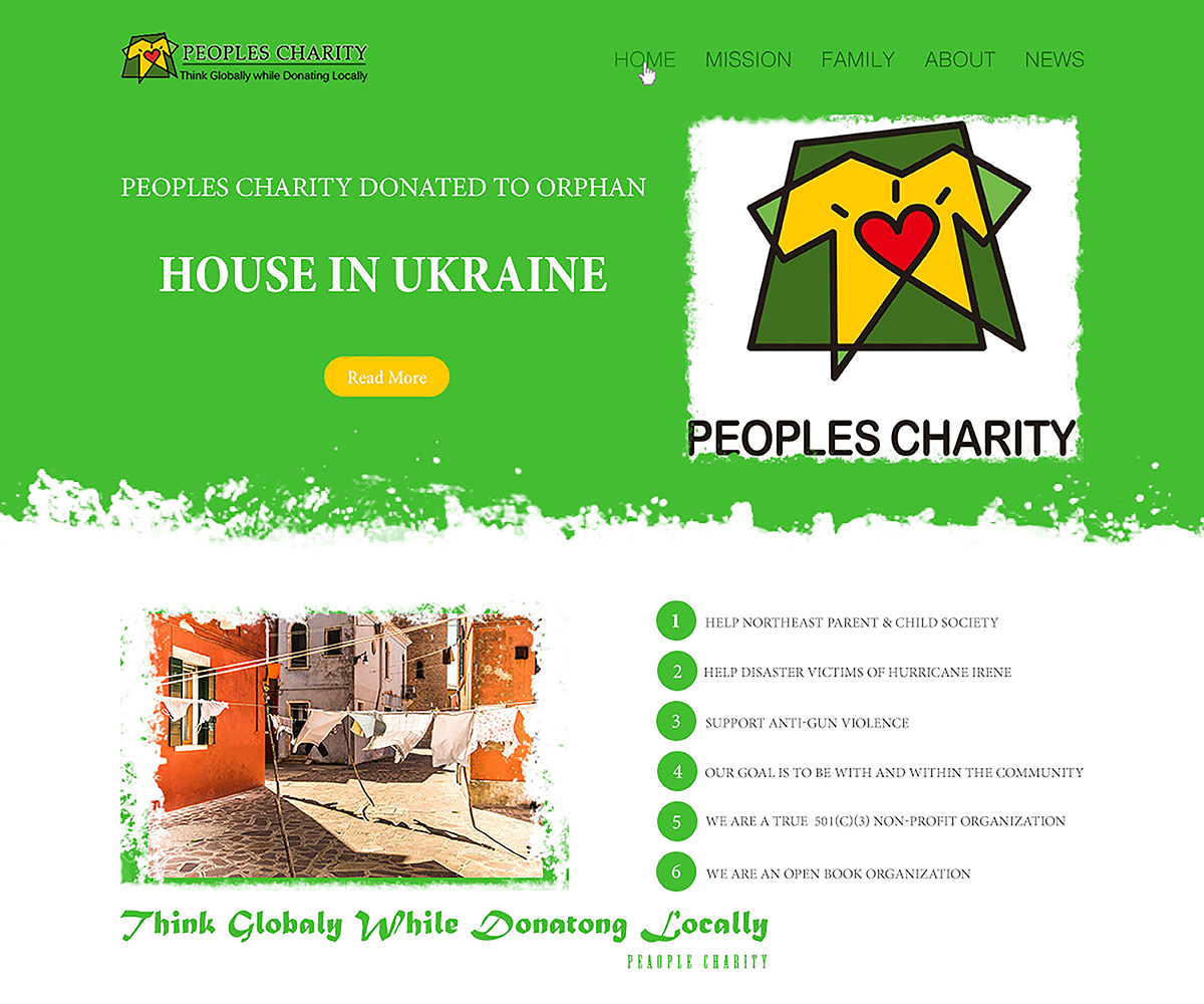 Web Design by Vipin Singh 3 for Peoples Charity | Design #18081438
