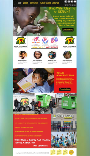 Web Design by rafay bakhtiar for Peoples Charity | Design: #18163885