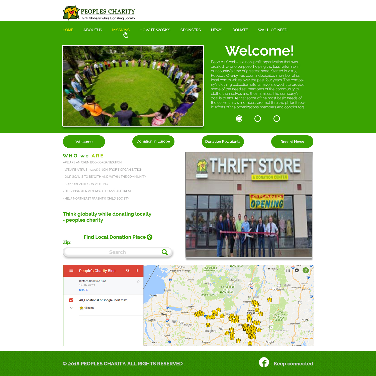 Web Design by ahmed-shafaqat for Peoples Charity | Design #18162640