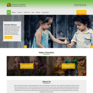 Web Design by Dina Web for Peoples Charity | Design: #18140941