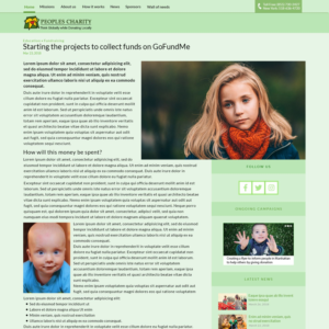 Web Design by Dina Web for Peoples Charity | Design: #18200396