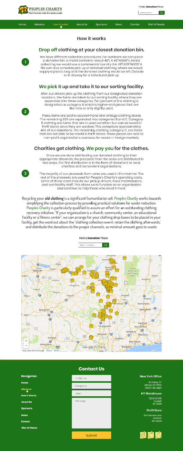 Web Design by Lain Des for Peoples Charity | Design #18157376