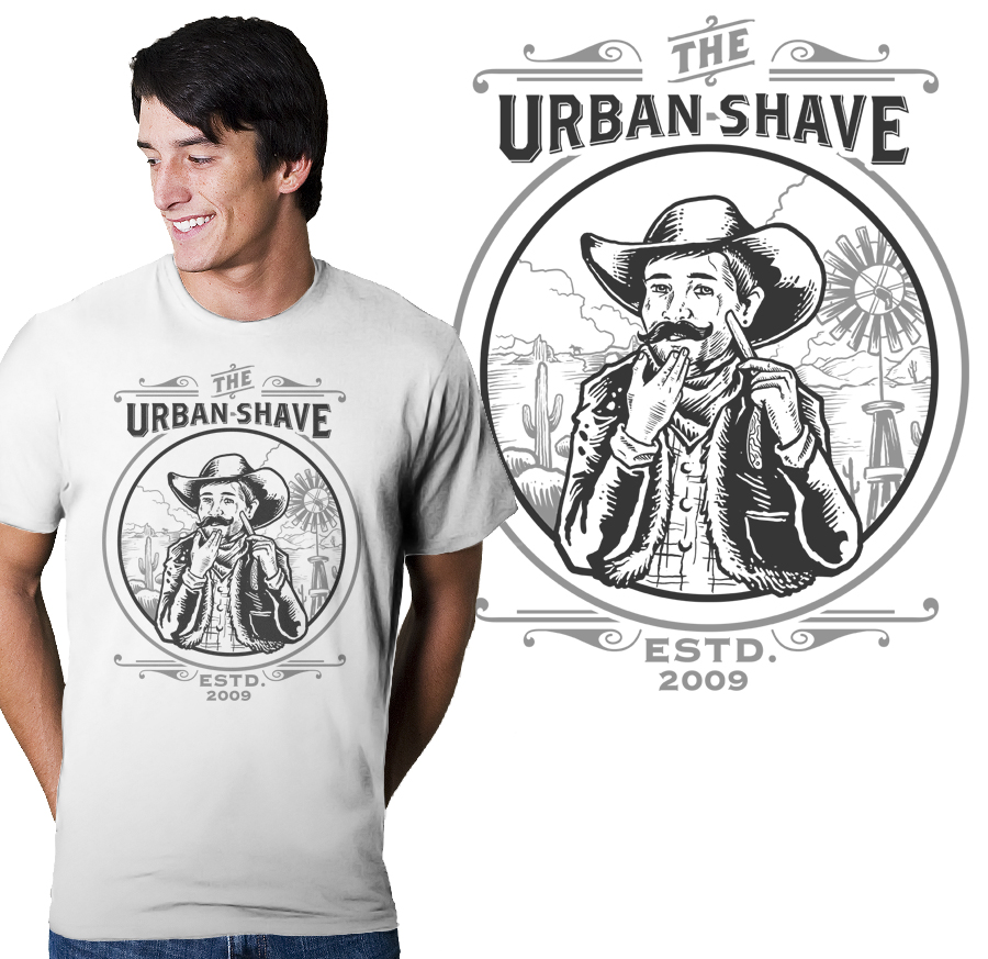 T-shirt Design by krizvector for The Urban Shave | Design #18080653