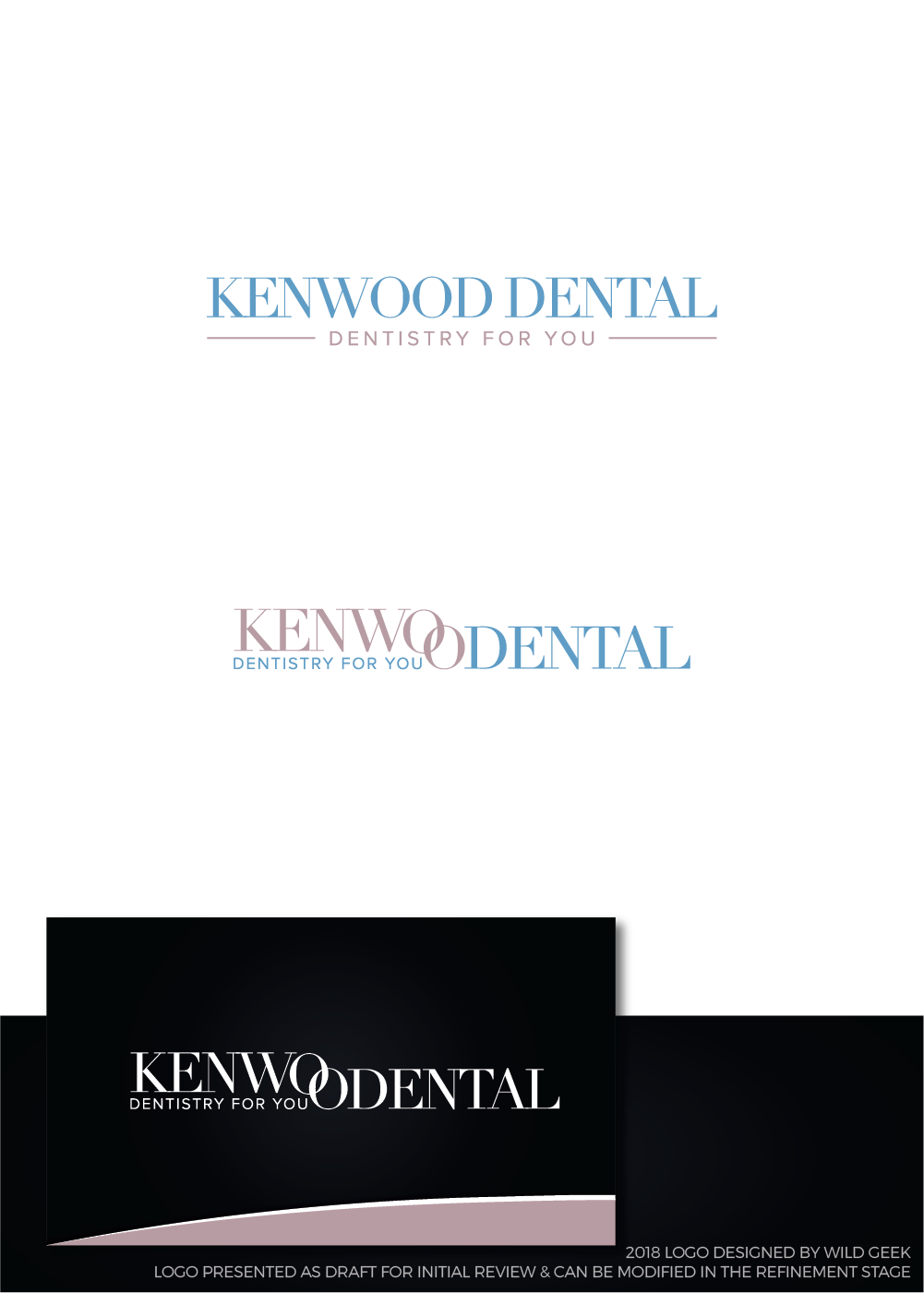 Logo Design by Wild Geek for Kenwood Dental | Design #18094746