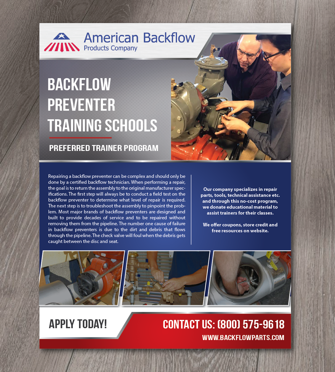 Flyer Design by alex989 for American Backflow Products Company | Design #18103019