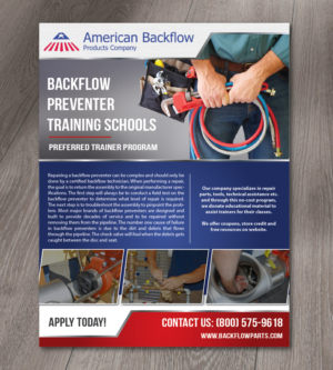 Flyer Design by alex989 for American Backflow Products Company | Design: #18103020