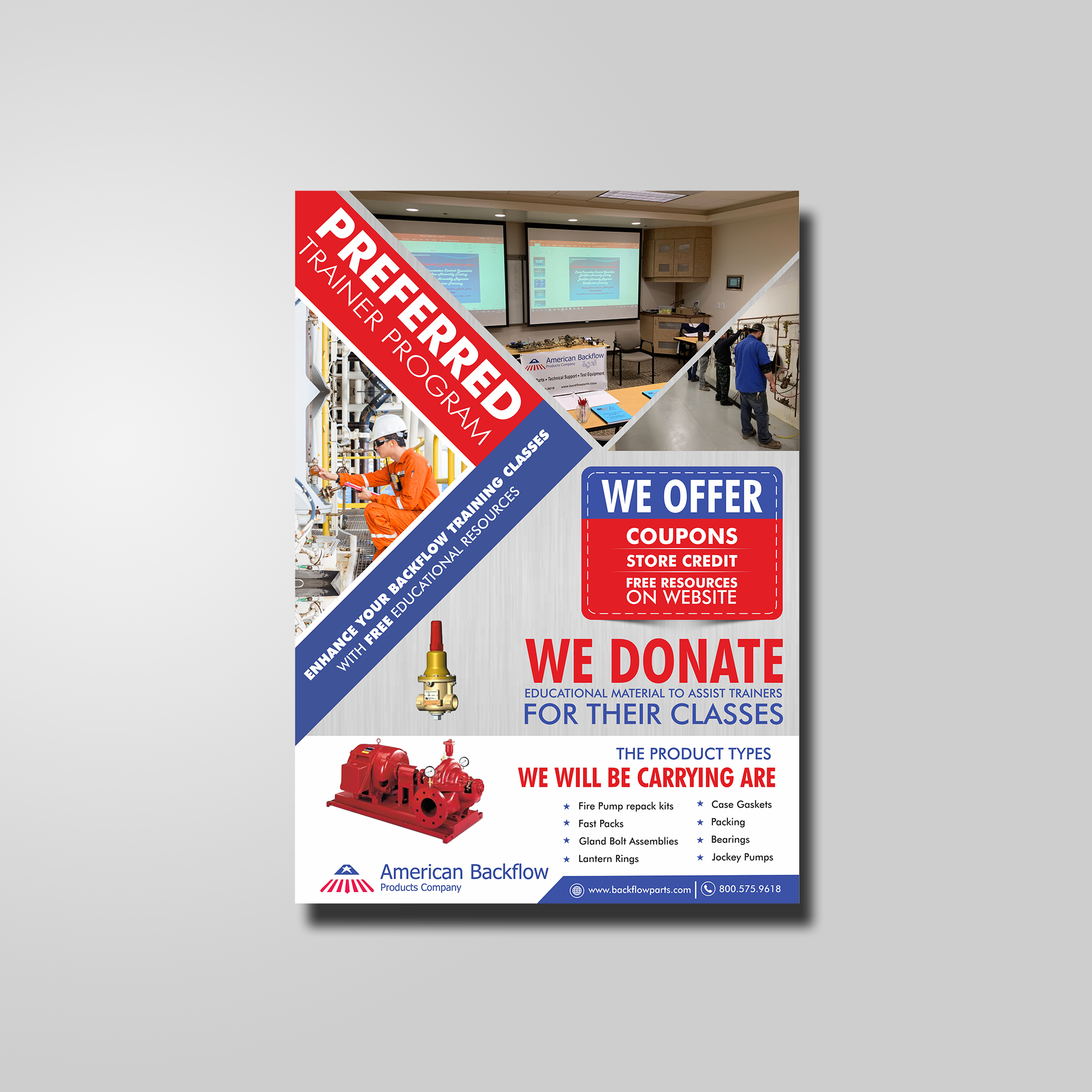 Flyer Design by ecorokerz for American Backflow Products Company | Design #22558793